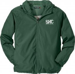 Sport-Tek Hooded Raglan Jacket, Forest Green